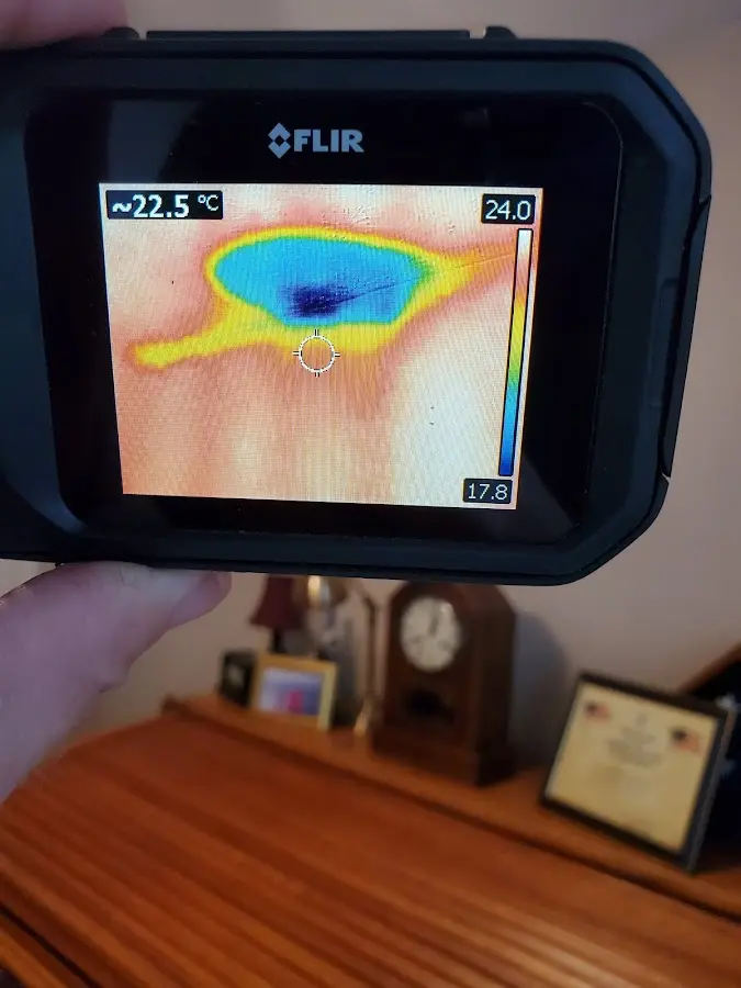 Thermal imaging inspection for water damage in Burrillville